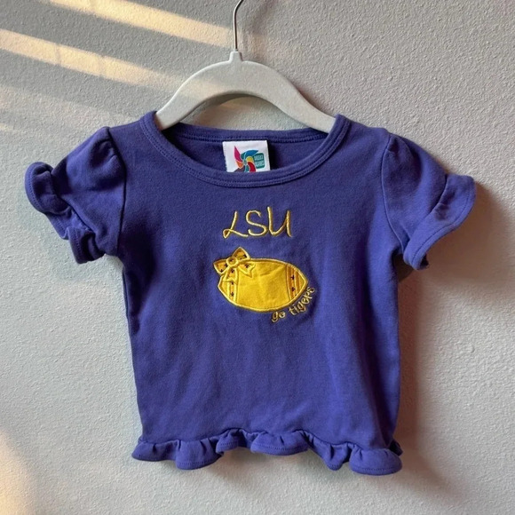 Toddler LSU top - purple and yellow, 18 months - Picture 1 of 4